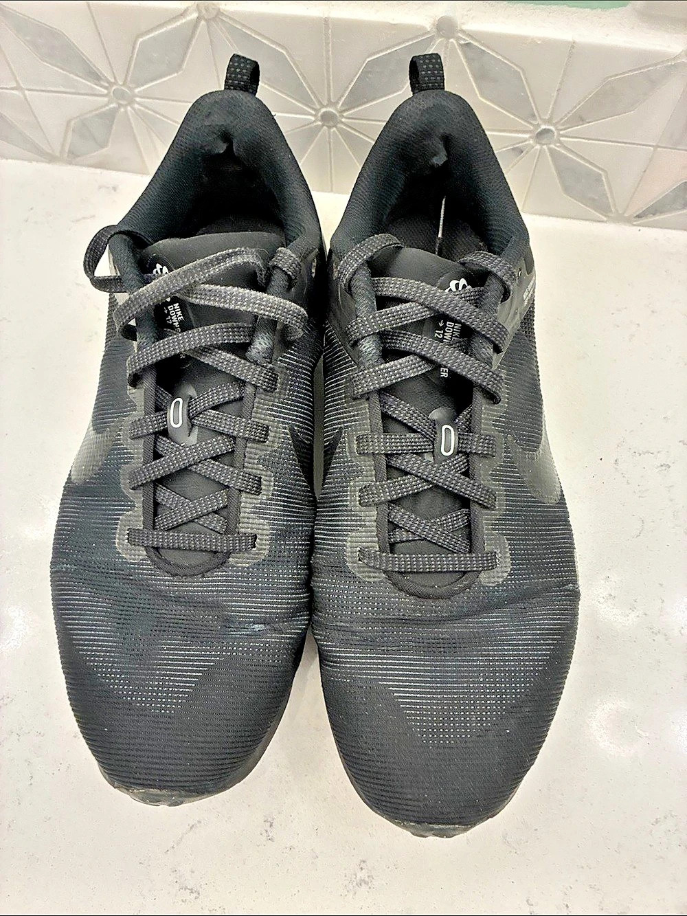 Nike Downshifter 12 Black Athletic Sneakers